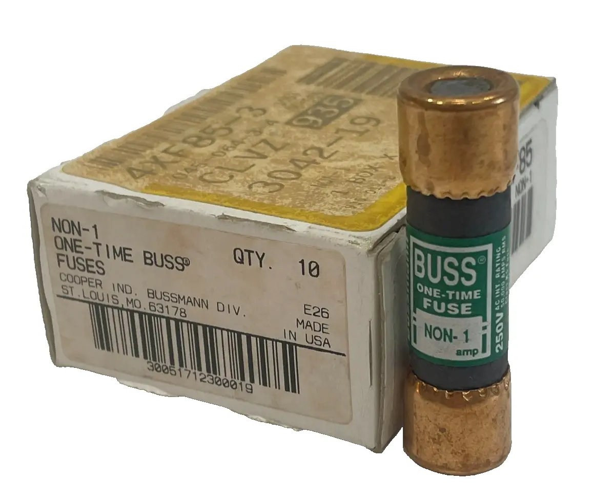 NEW BUSSMANN NON-1 FUSES LOT OF 10 4XF85 NON1