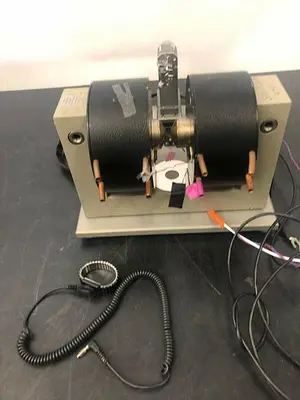 LAKE SHORE Electromagnets on stand with 2.5''thick x5.5'' dia  WITH 110 CURRENT