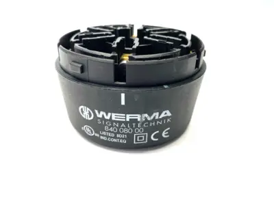 Used WERMA Signal Tower Terminal Element 70mm Diameter RM 12-230VAC/DC BK Misc Electrical & Power Parts Michigan US | Maverick Industrial Sales #1402335