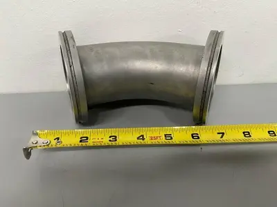 Stainless Steel Elbow 90 Degrees 3 5/8" KF Vacuum Fitting