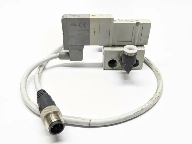 Used SMC 5-PORT 2-POSITION SINGLE SOLENOID VALVE, 1/8" NPT Solenoid Valves Michigan US | Maverick Industrial Sales #1092691