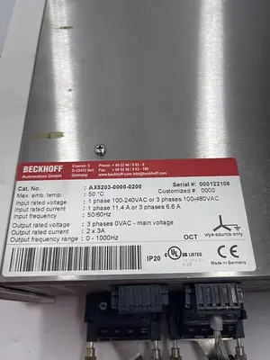 Used BECKHOFF BECKHOFF AX5203-0000-0200 Misc Electrical & Power Parts | ND Industrial Surplus #1213520