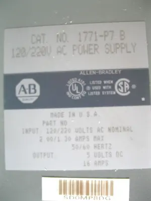 USED Allen-Bradley 1771-A2B