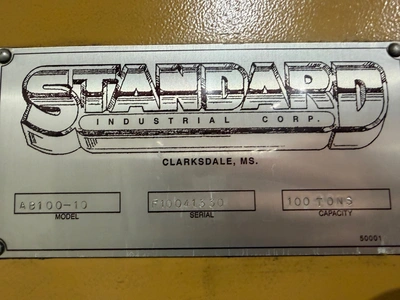 2000 STANDARD AB100-10 Fabricating Machinery, Press Brakes, Hydraulic | Holland Equipment Hunters, Inc. (4)