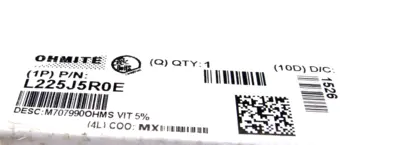 NEW OHMITE L225J5R0E RESISTOR
