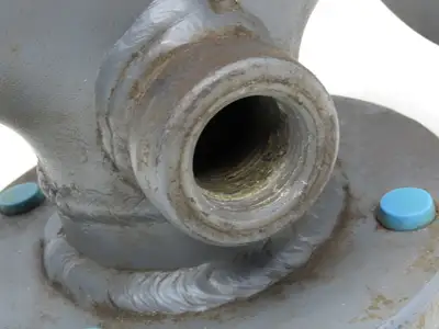NA 2" 2" Flanged 4-Way Cross Ductile Iron 7-1/2" Flange 6" Bolt Center 3/4" Hole