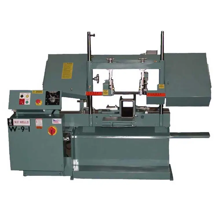 New | in-Stock W.F. WELLS W-9-1 Horizontal Dual Column Band Saws | Worldwide Machine Tool #494435
