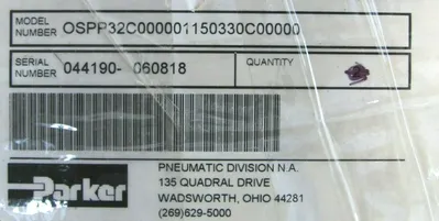 NEW PARKER OSPP32C000001150330C00000 RODLESS CYLINDER