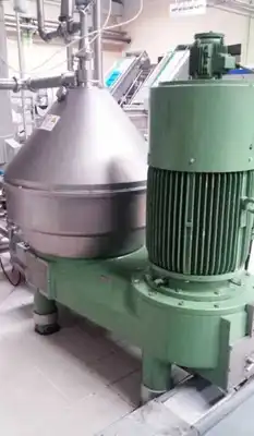 Westfalia SC 120-36-777 self-thinking clarifier centrifuge, 316SS.