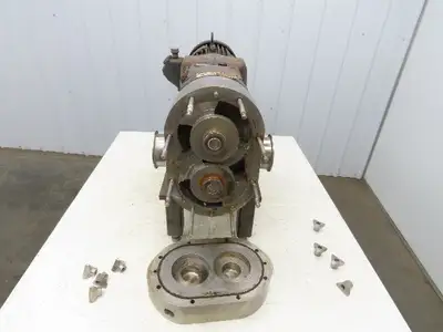 Waukesha SPX 130 Positive Displacement Sanitary Pump 3" Tri-Clamp 5Hp 230/460V