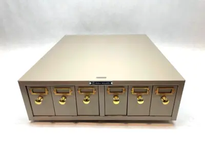 Used FISHER SCIENTIFIC 6-DRAWER MICROSCOPE SLIDE CABINET Microscope Accessories | Maverick Industrial Sales #1106676