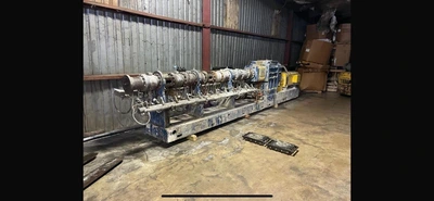 71mm ICMA SAN GIORGIO Twin Screw Extrusion Pelletizing Line (w/GALA)  New 2001