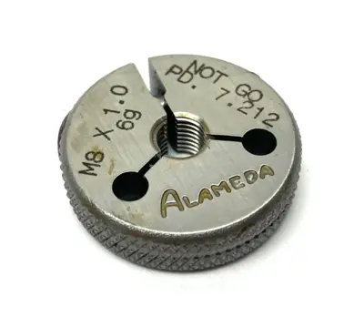 New | in-Stock ALAMEDA M8 X 1.0-6G THREADED RING GAUGE NOT GO PD 7.212 Pin & Plug Gages Michigan US | Maverick Industrial Sales #1123040