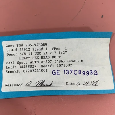 NEW General Electric 137C8993P005