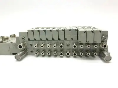 USED NUMATICS 240 SERIES MANIFOLD VALVE BANKS ASSEMBLY