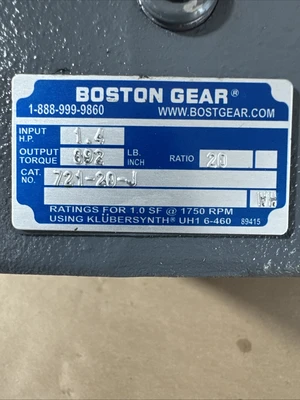 NEW Boston Gear 721-20-J