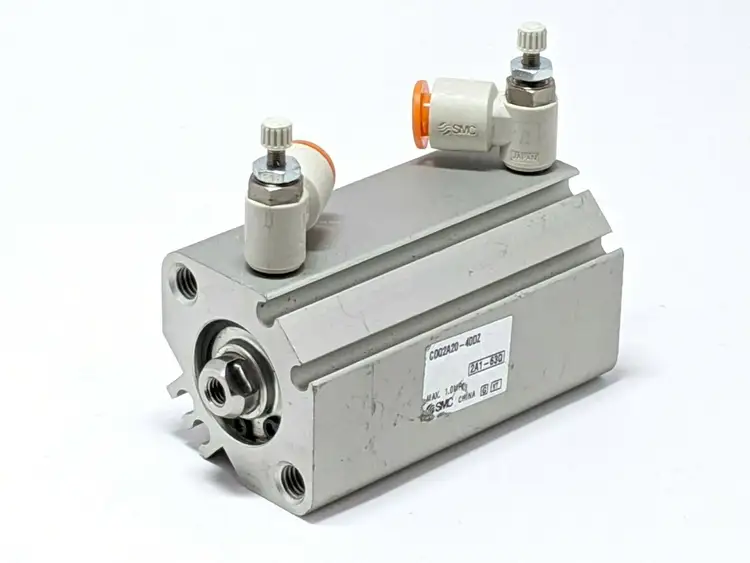 Used SMC COMPACT CYLINDER 20MM BORE 40MM STROKE Pneumatic Cylinders | Maverick Industrial Sales #1099918