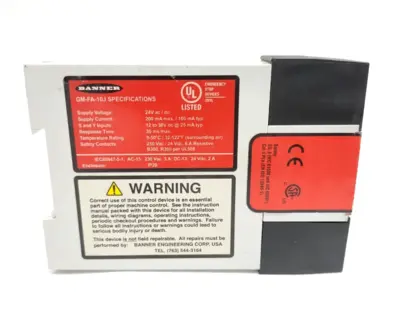 Used Banner GM-FA-10J, 60987 Relays & Switches Michigan US | Maverick Industrial Sales #1460835