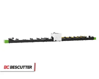 Bescutter Hytube 3Chuck TUBE CUTTER 2000W - 6000W | Fiber Laser Pipe Cutting Machine with Auto Loading