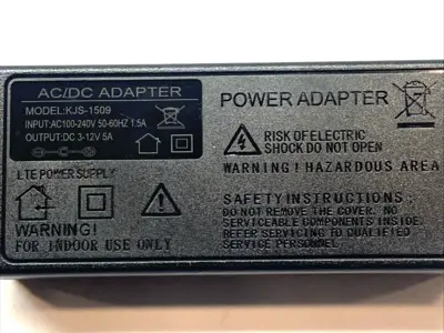 Used Kejieshen AC/DC Adjustable Power Adapter 100-240VAC 60W 1.5A 50-60Hz AC/DC Power Supplies Michigan US | Maverick Industrial Sales #1392369