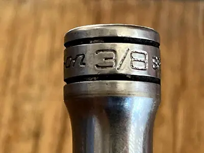 SNAP ON TOOLS USA NEW 3/8" Drive 3/8" SAE DEEP 6 Point Chrome Socket SFS121