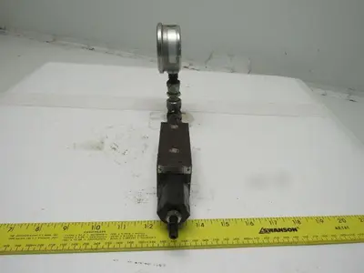 Toyo-Oki Hytegra 12HI Hydraulic Valve W/Gauge