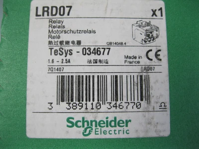 NEW Schneider Electric LRD07
