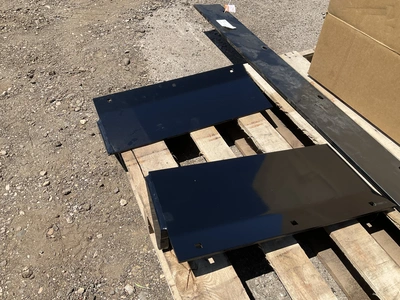 New metal cutting edges for a SnowEx Power Plow 8611 Snowplow, includes left and right wing cutting ...