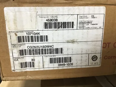 Mallory CG252U150W4C Aluminum Electrolytic Capacitor