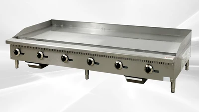 171-0464 72" 6 Burner Natural Gas Manual Griddle