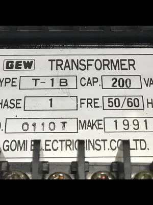 USED GOMI ELECTRIC T-1B 200VA