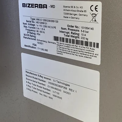 Bizerba Model Xre D X-ray metal detector #  15245