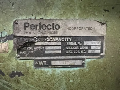 Used 1990 PERFECTO RD 20-36 B / 28-36-7 Uncoilers | Alma Machinery #899391