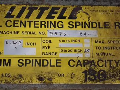 USED LITTELL MACHINE CO 3