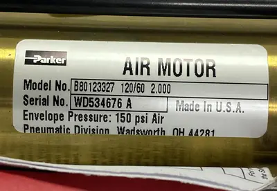 New | in-Stock PARKER B80123327-12060X0200 Pneumatic Cylinders Ohio US | Surplus Asset Holdings #1207045