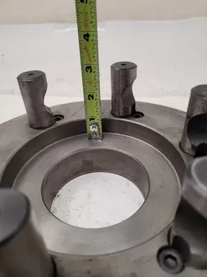USED BUCK CHUCK D1-8 LATHE CHUCK MOUNT – 12IN DIAMETER