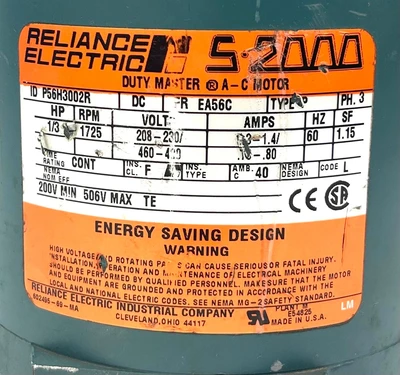USED RELIANCE ELECTRIC P56H3002R