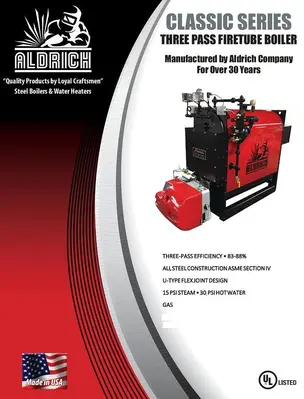 Used ALDRICH A3S5-85-G/A3S5R-C-85-G Boilers New York US | DH Griffin Used Equipment #1455502