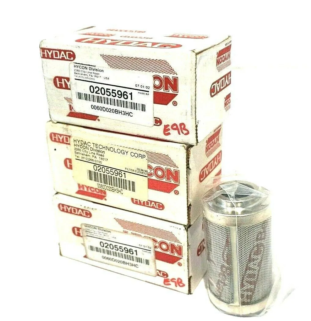 3 NEW HYDAC 02055961 FILTER ELEMENTS