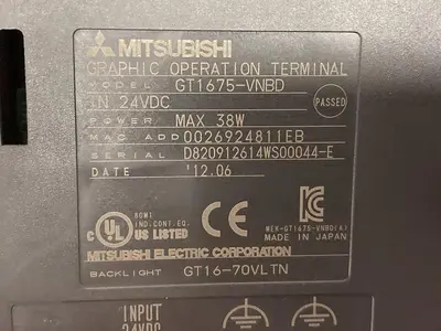 USED MITSUBISHI GT1675-VNBD