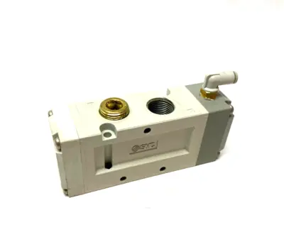 USED SMC AIR OPERATED PILOT VALVE 5-PORT 0.15~1.0MPA