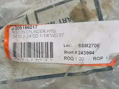 3-1/4" Hydraulic Piston Cylinder No. 205196017