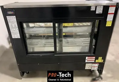 50" Wide curved glass refrigerated show case