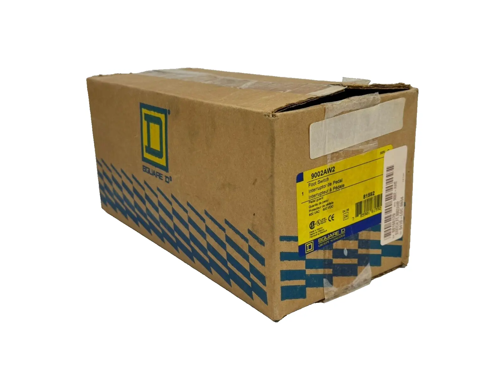 NEW SQUARE D 9002-AW2 FOOT SWITCH SER. C 600VAC/DC 9002AW2
