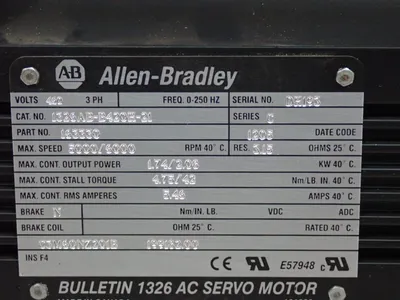 New | in-Stock ALLEN BRADLEY 1326ABB420H21 Servo Motors Ohio US | HGR 24 #1083746