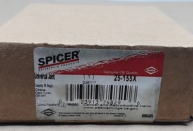 *NEW FACTORY SEALED* Spicer 25-155X Universal Joint 1550 Series + Warranty!