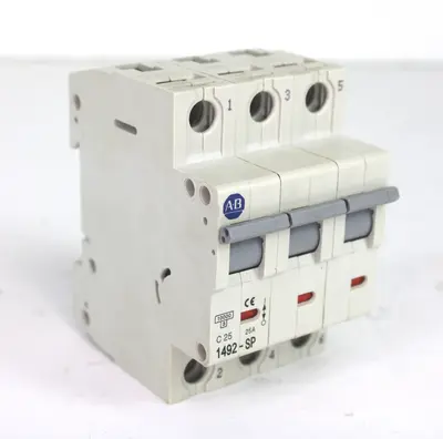 Allen Bradley 1492-SP3C250 3 Pole 25 Amp 480Y/277Vac Ser C Circuit Breaker