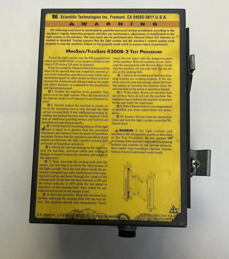 Used SCIENTIFIC TECHNOLOGIES MS43B2 Light Curtains & Grids Ohio US | Surplus Asset Holdings #1246295