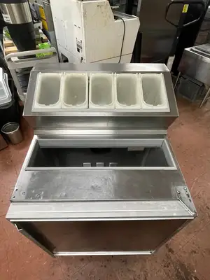 Used Silver King Used Silver King 27" Ice Cream Topping Refrigerated Fountainette Stainless 115v Ice Cream Equipment Illinois US | Falcon Restaurant Supply #1375850
