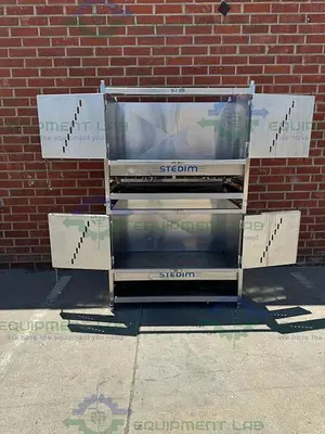 USED SARTORIUS STEDIM STAINLESS STEEL DOUBLE STACK 500 LITER PALLETTANK